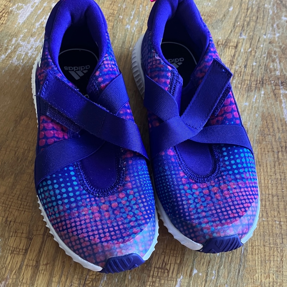 Adidas Kids' Blue and Pink Sneakers